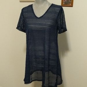 NWT Navy swimsuit cover up Apt 9 size small